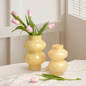 Inspired Vintage Cream - colored Ceramic Vases: Chronicle of Life & Home Decor Delight